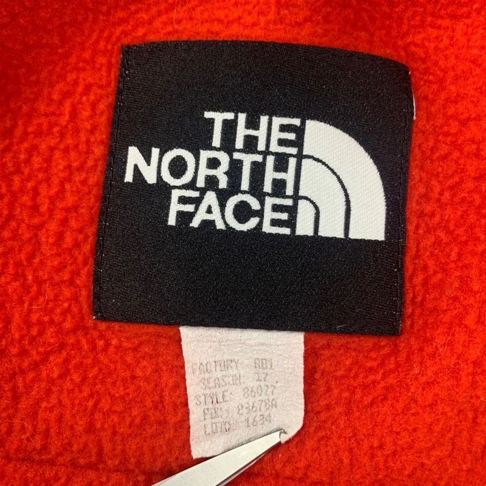 Vintage 90s The North Face Denali Vest Mens‎ XL Red Black USA Made Fleece
